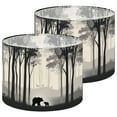 thumbnail image 1 of Lampshades 2 Pack Seamless horizontal Mother bear little bear is walking forest birds 13"x13"x10" Light Shade for Table Lamps Floor Lamps Drum Lamp Shades Lampshade Replacement Easy Assembly, 1 of 8