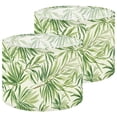 thumbnail image 1 of Lampshades 2 Pack Tropical Green Palm Leaves Watercolor jungle tropical 13"x13"x10" Light Shade for Table Lamps Floor Lamp Shades Lampshade Replacement Easy Assembly, 1 of 8