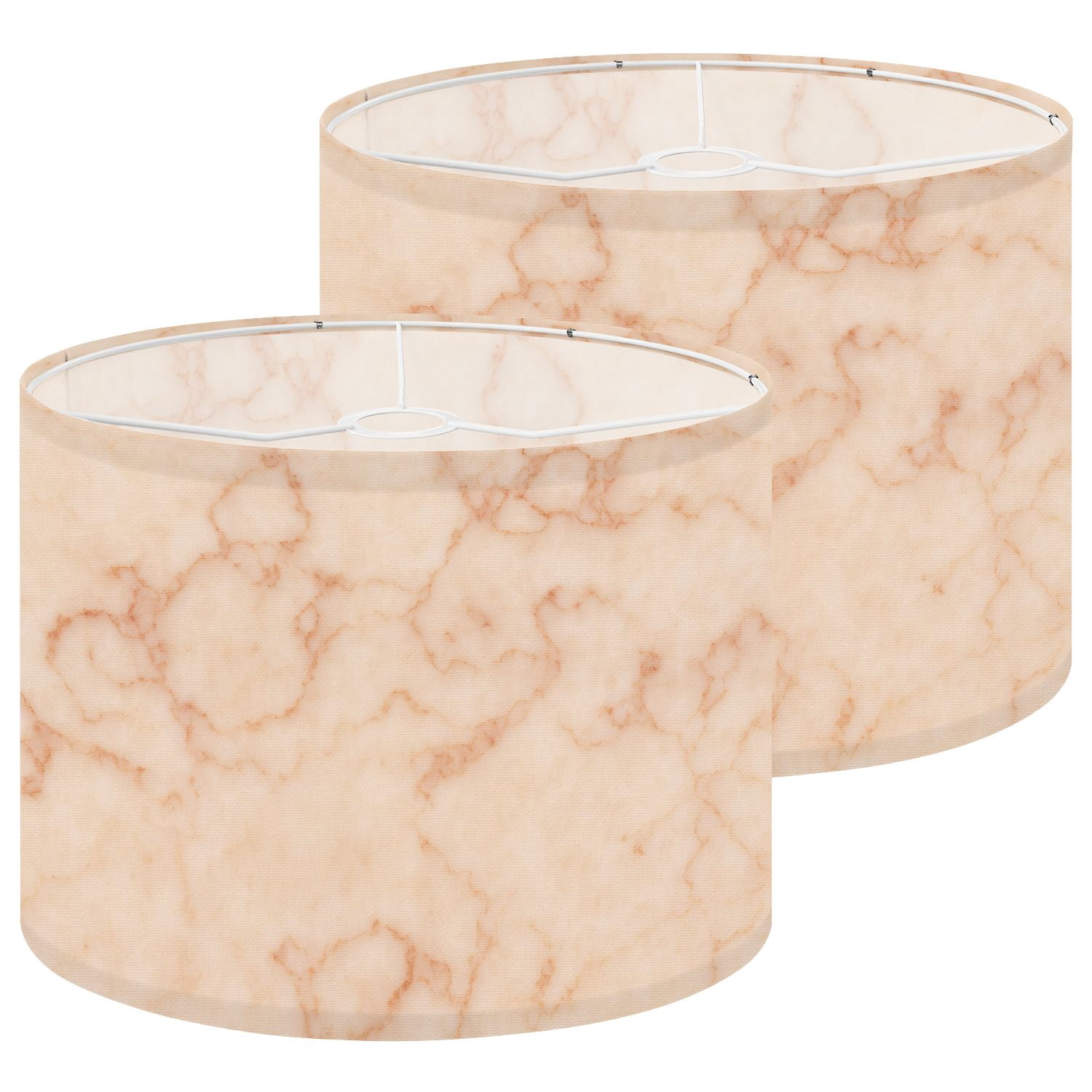 Lampshades 2 Pack rose gold marble wall texture for design art work seamless 13"x13"x10" Light Shade for Table Lamps Floor Lamps Drum Lamp Shades Lampshade Replacement Easy Assembly