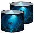 Turtle Pack Lampshades 2 Pack sea turtle Underwater Coral Sunlight 13