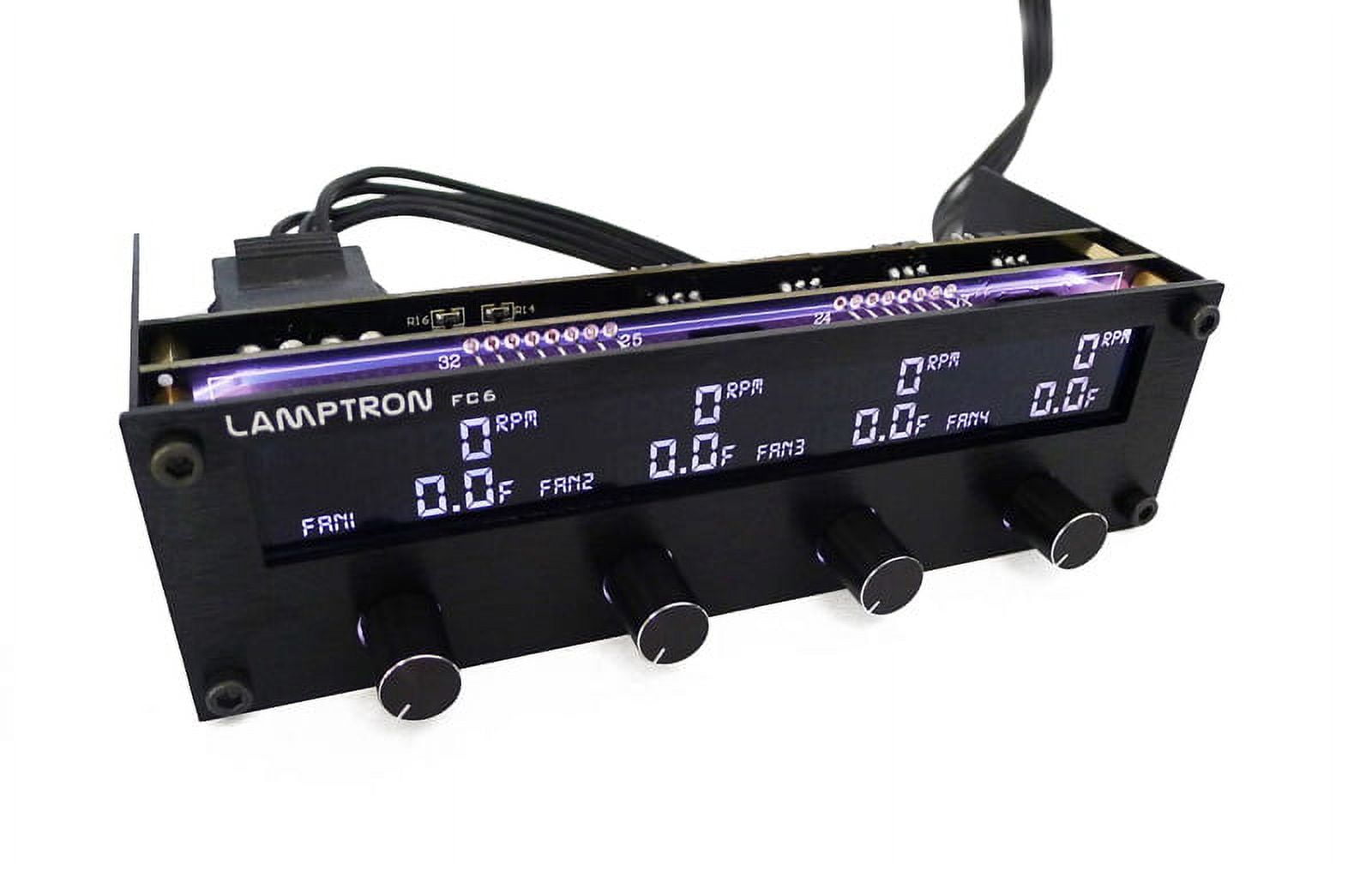 Lamptron FC6 Fan Speed Control with Digital Color Display Black ...