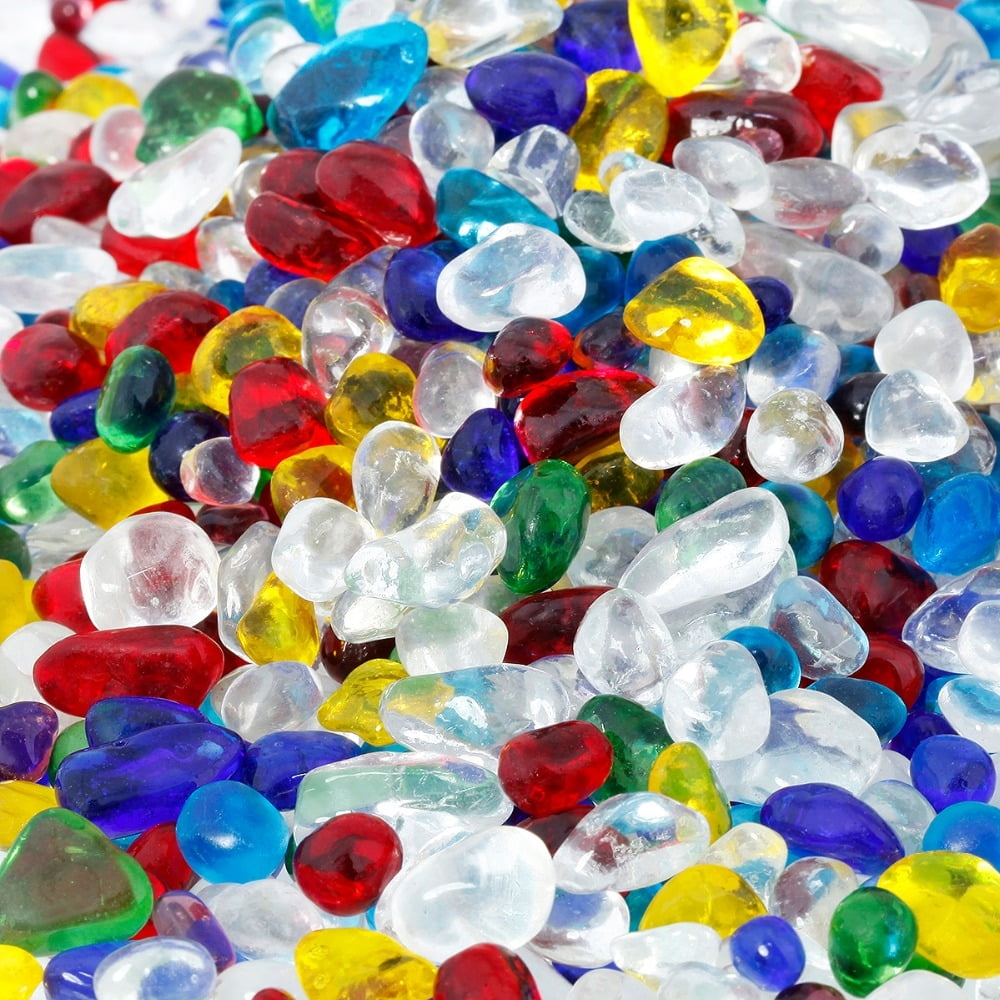 Lampwork Glass Tumbled Chips Stone (1 Pound)