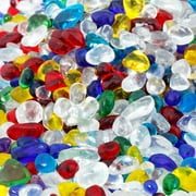 Lampwork Glass Tumbled Chips Stone 1 Pound