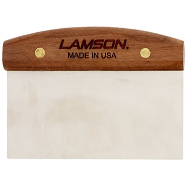 Lamson Dough (Bench) Scraper with Walnut Handle