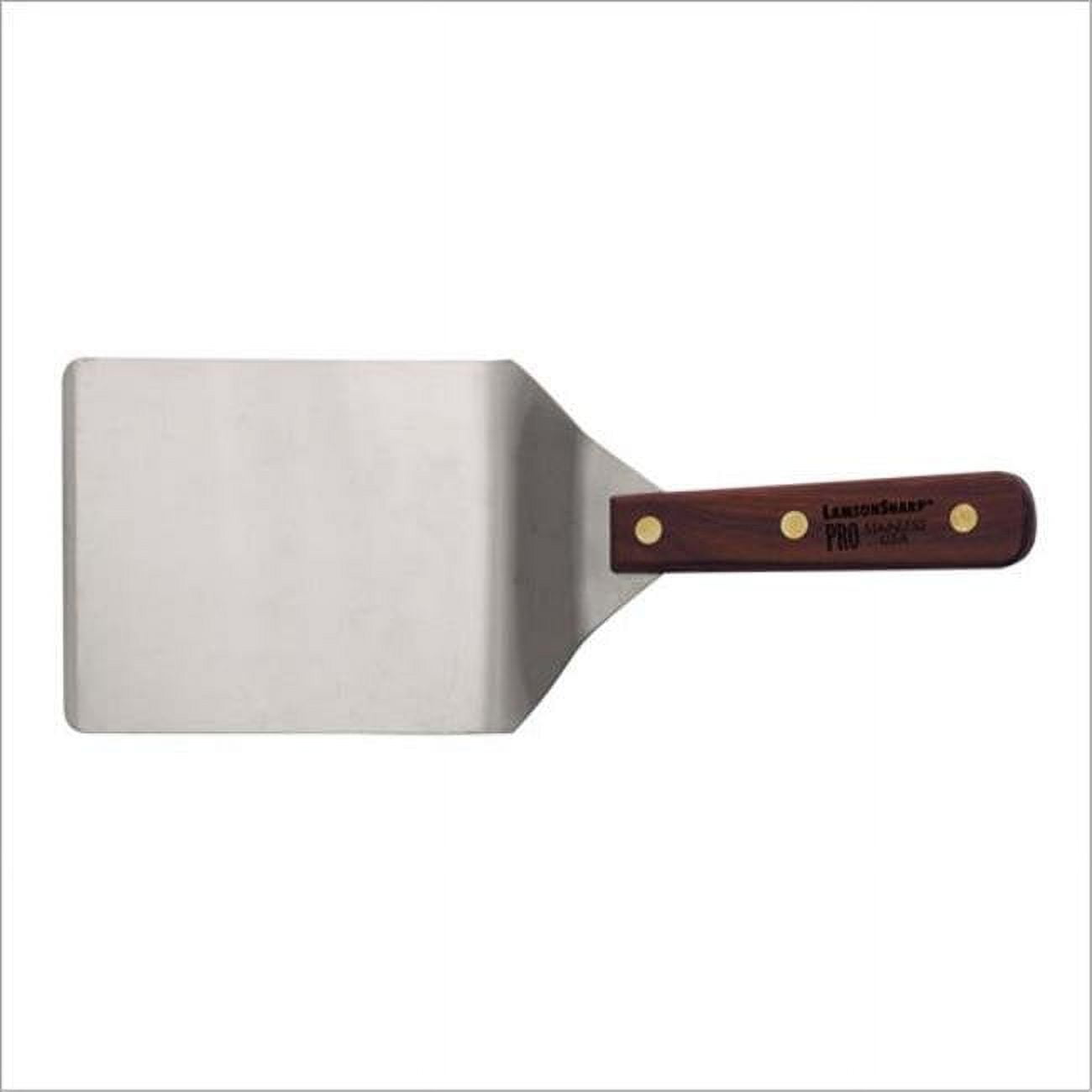 Lamson Stainless Steel and Walnut 3 x 6 inch Chef's Slotted Turner