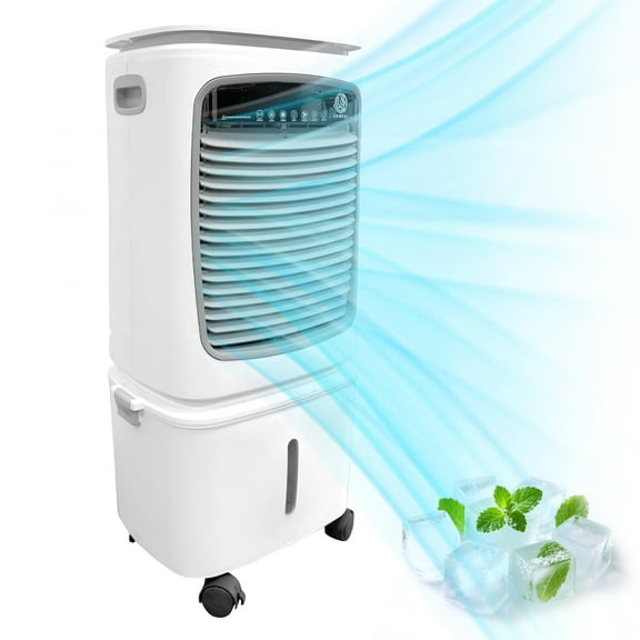 Lamtor Portable Air Conditioners,3 IN 1 with Remote Control,Sleep Mode, Windows kit,White