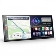 LAMTTO 11 AI CarPlay Screen with Play Store APP, Wireless Car Play Android Auto, Built-in GPS & Gemini, Android 15 Smooth 8-Core, 1920x720 Display with 1080P Backup Camera/DVR
