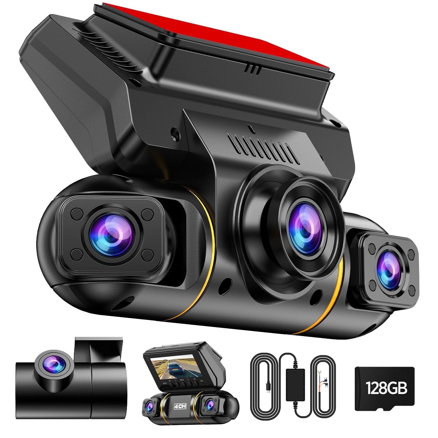 Dash Cam 360 Video Recording Camera Mini Smart Dash Cam 360 Degree