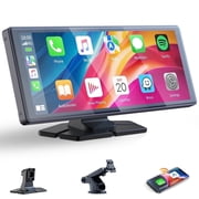 LAMTTO 9.26 inch Car Stereo Wireless Apple Carplay and Android Auto,Portable Touch Carplay Screen for Car, with FM, GPS Navigation, Siri/Google