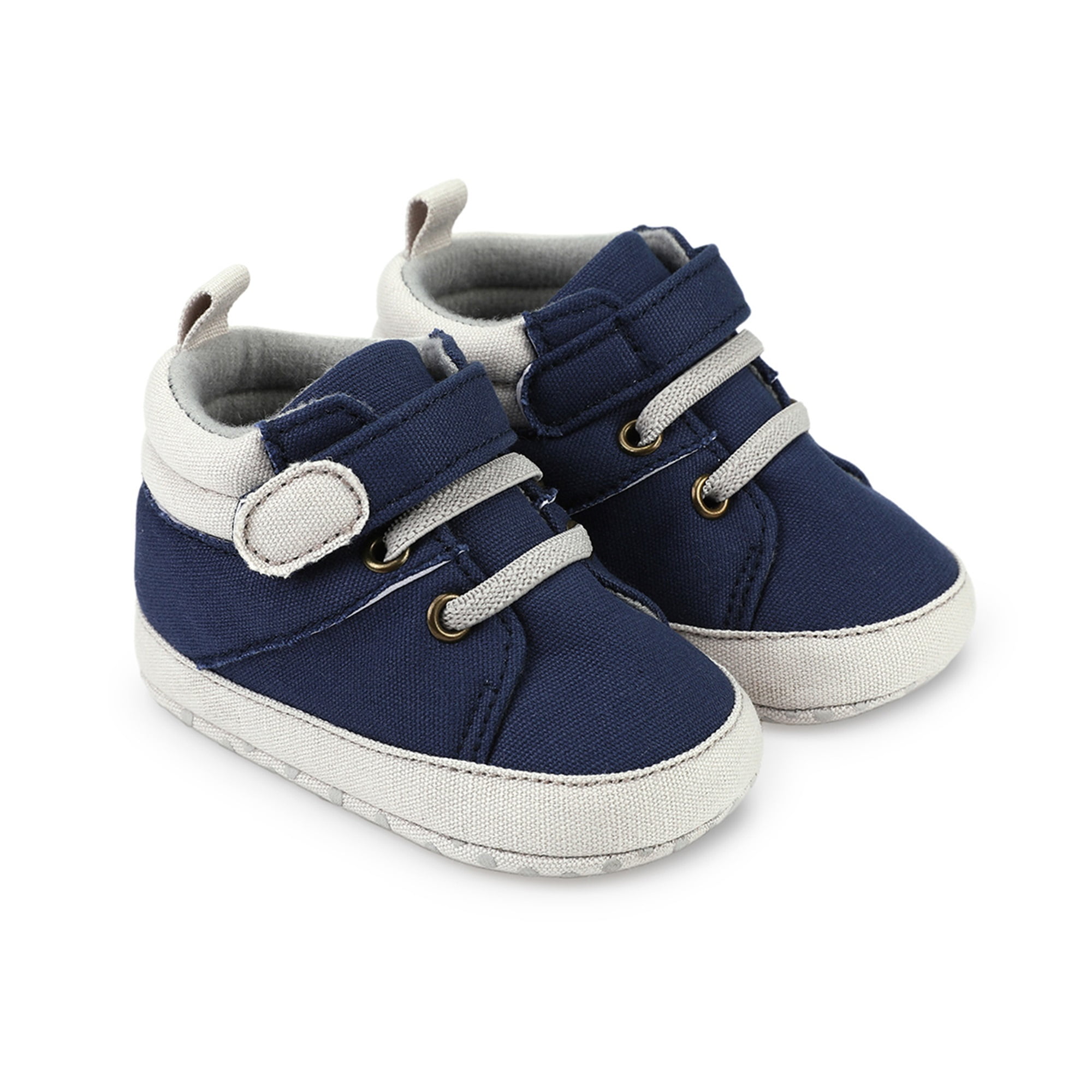 Lamuusaa Baby Boy Shoes, Contrast Color Soft Sole Nonslip Baby Walking Shoes Baby Flats