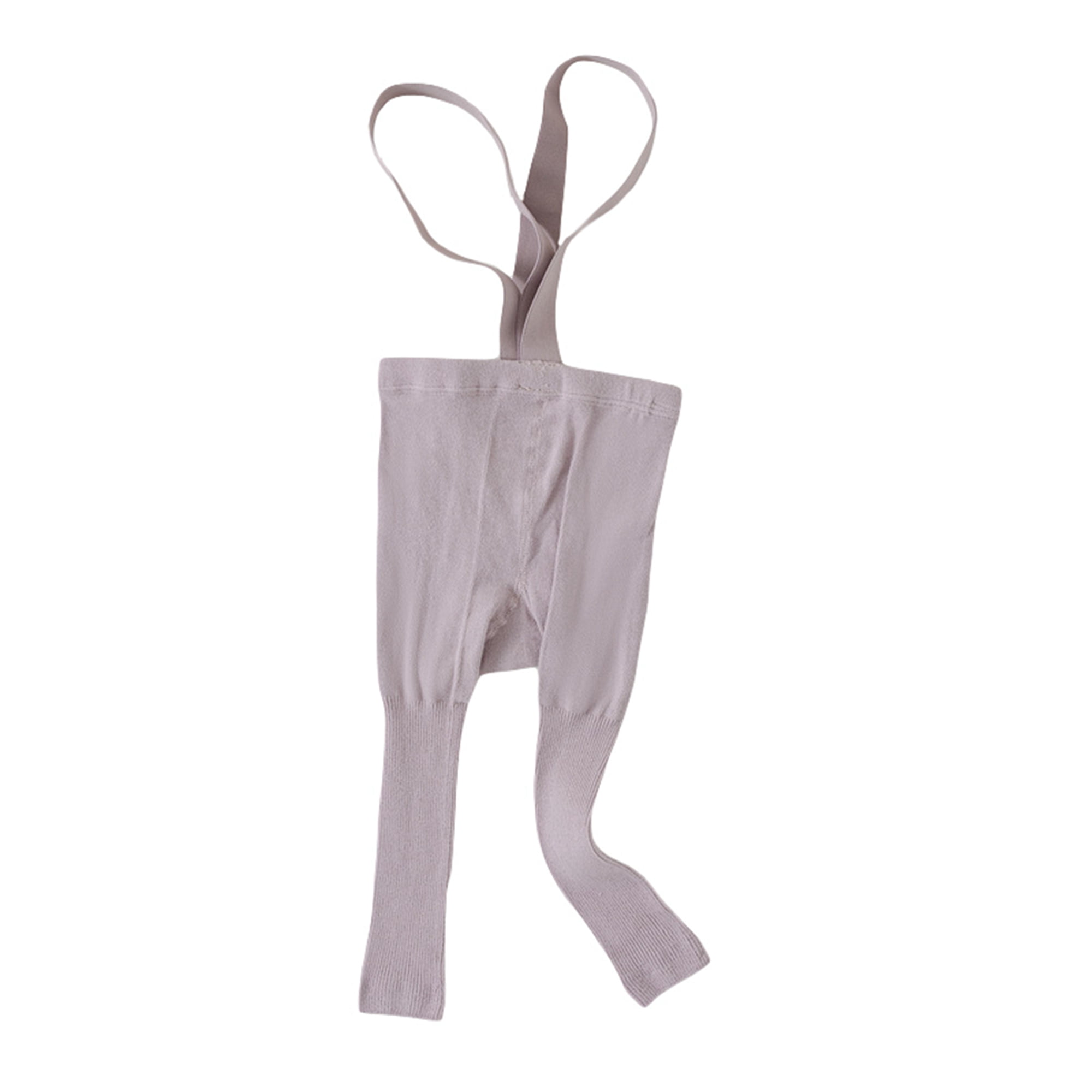 Lamuusaa Baby Girl Tights Cute Footless Pantyhose with Suspenders