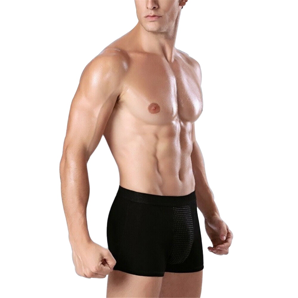 Lamuusaa Men Breathable Soft Boxer Briefs, Sexy Therapy