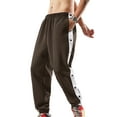 thumbnail image 1 of Lamuusaa Men Tear Away Pants Quick Dry Loose Pants Casual High Split Snap Button Sweatpants, 1 of 9