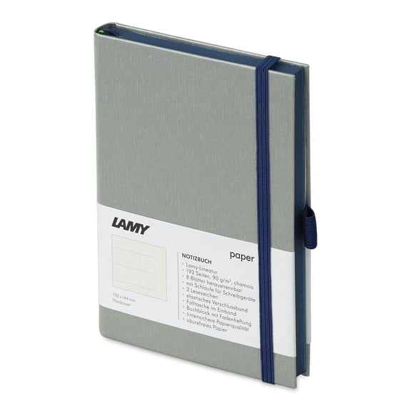 Lamy Hardcover Notebook - Ocean Blue, Grid, 4.1" x 5.8"