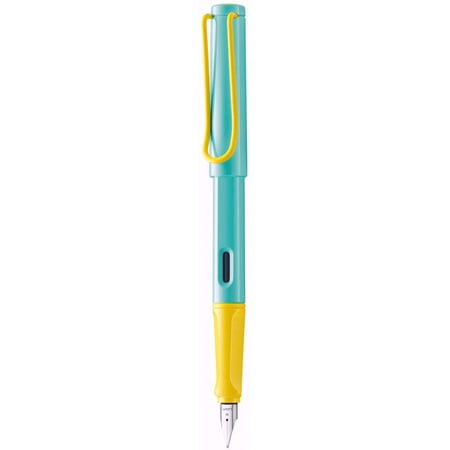 Lamy L0E9PCLEF Safari Fountain Pen, Pina Colada, Extra Fine