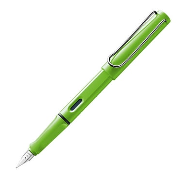 Lamy L13GNEF Safari Plastic Fountain Pen, Green, Extra Fine