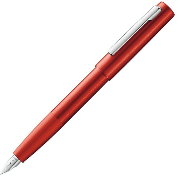 Lamy L77RD-EF Aion Snap On Red Aluminum Fountain Pen, Extra Fine