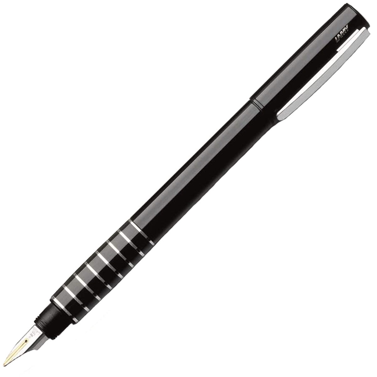 Lamy L98LD-M Accent BR Eight Ring Black Brass Fountain Pen, Medium