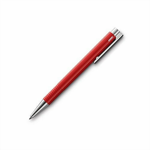 Lamy L204MRD Logo M+ Shiny Red Barrel with Clip Ballpoint Pen