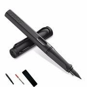 Lamy Safari Charcoal Classic Fountain Pen Fine Point Nib With  T10 Black Cartridge ,Z28 cartridge converter
