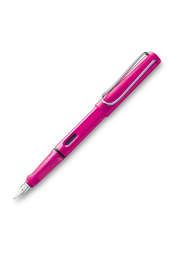 Safari Fountain Pen - Pink, Fine Nib