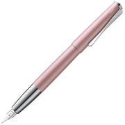 Lamy Studio Rose Matte Fountain Pen - Universal Fountain Pen in Elegant All-Metal Housing - 14 Carat Gold Nib, Partially Platinum Plated & in Line Width EF - Includes Ink Cartridge T 10 Blue
