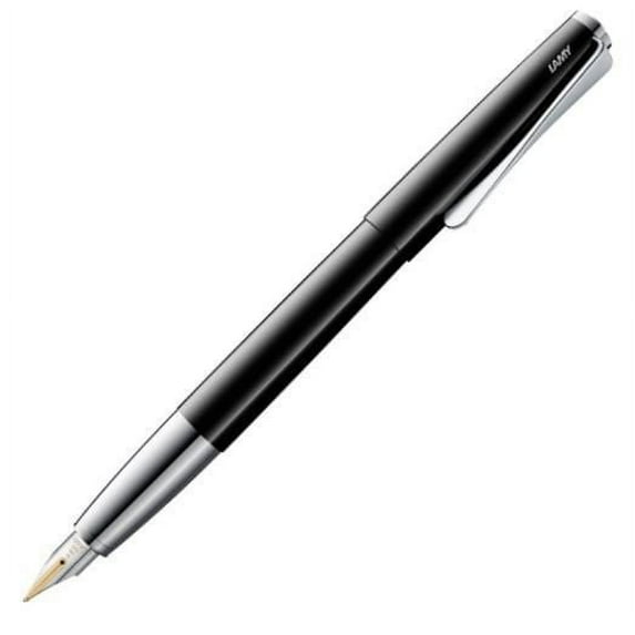 Lamy Unisex Studio Fountain Pen - Piano Black - Medium Nib