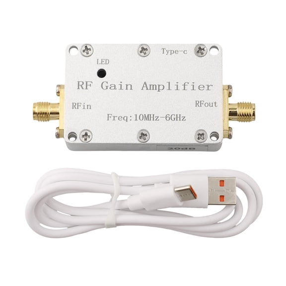 Lan 10M-6Ghz High Flatness -Amplifier Gain 10Db 30Db 20Db 40Db Rf Front End Receiver Rf Signal Drive For Hackrf One/Sdr Fm Radio
