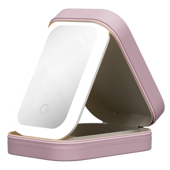Lan Zhong Storage Cosmetic Mirror Storage Box Cosmetics Portable for Travel Household Bathroom Small Mirror Storage Box