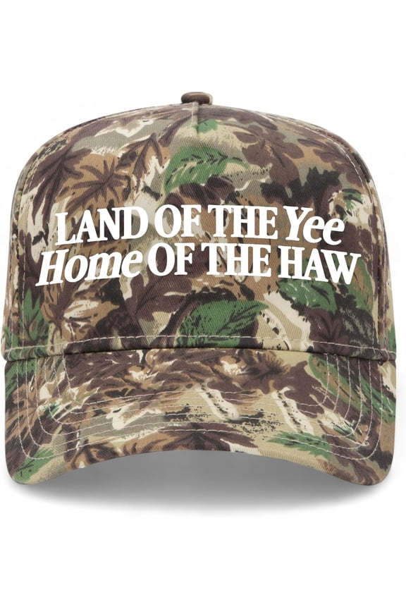 Lan_d of The Yee Home of The Haw Vintage Trucker Hat Premium Snapback Baseball Hat for Men & Women