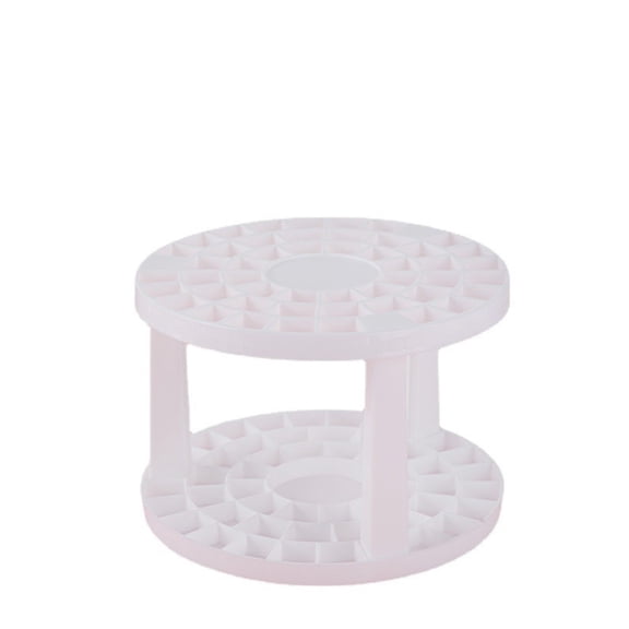 LanChuBo 49-Hole Makeup Brush Organizer Circular Cosmetic Storage Rack for Cosmetics, Eyeliners, Pens, Brushes