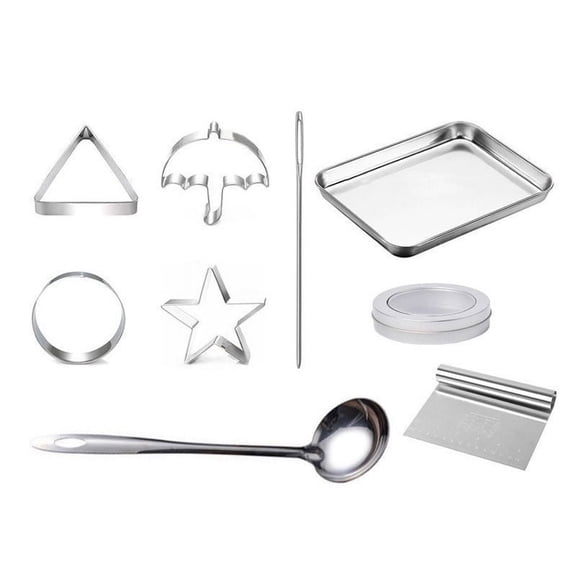 LanChuBo Stainless Steel Mold Set Candy, Cookies, Chocolate Making Tools Cake Shop Baking Tools