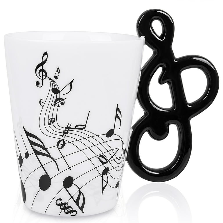 Lanhong, Music Mug, 13.5 Ounce, Musical Notes Design Coffee Cup -  Walmart.com
