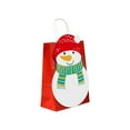 thumbnail image 1 of LanSuare 10Pcs Christmas Gift Bags, Christmas Tote Bags with Handles, Reusable Paper Shopping Bags, Suitabel for Xmas Gifts Wrapping, Holiday Party Supplies, 8.7"x6.3"x3.1" Snowman, 1 of 6