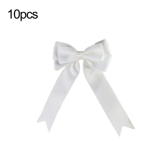 LanSuare 10Pcs Christmas Tree Bows Decorations, Satin Ribbon Bows Ornaments for Wreath, Tree Topper, Ornaments, Garland, Home, Staircase, Fireplace Decor