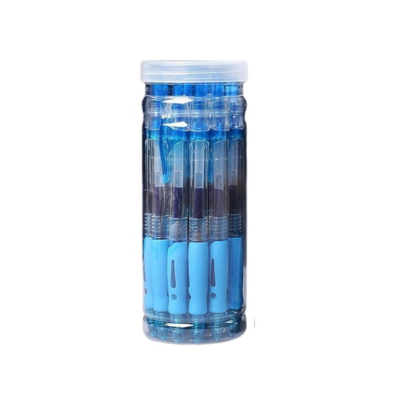 LanSuare 12 Pack Ballpoint Pen , 0.5mm Fine Point Retractable, No Smear Ink for Journaling, Office Classroom Home Writing Supplies