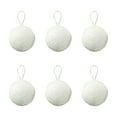 thumbnail image 1 of LanSuare 12Pcs White Christmas Balls Ornaments, 1.57Inch Shatterproof Foam Hanging Ball Ornaments for Holiday Party Decor, Xmas Tree, 1 of 6