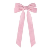 LanSuare 16Pcs Velvet Bows Christmas Tree Ornaments, Xmas Velvet Ribbon Twists Ties Bows Suitable for Indoor, Outdoor, Wreaths, Holiday Xmas Tree, Wrapping Crafts(8.6"x4.4", Light-pink)