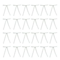 LanSuare 24Pcs Christmas Velvet Bows, Multicolour Ribbon Bows Ornaments for Wreath Gift Wrapping, Treat Bag, Candy Bags, DIY Crafts, Holiday Decor