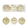 thumbnail image 1 of LanSuare 3Pcs Christmas Balls Ornaments, 3.1" Glittering Shatterproof Painted Xmas Hanging Ball Ornaments, for Xmas Tree Decor, Party Accessories Decor(Gold), 1 of 7