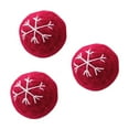 thumbnail image 1 of LanSuare 3Pcs Wool Felted Christmas Balls, 1.1Inch Christmas Tree Ball Ornaments, Red-White Xmas Hanging Ornaments for Holiday Party Decoration, 1 of 6