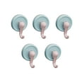 thumbnail image 1 of LanSuare 5Pcs Adhesive Hooks for Hanging Heavy-Duty, Wall Hangers without Nails Traceless Removable, Waterproof and Rustproof Multiple Uses for Bathroom Kitchen Home, 3.1"x2.3" Blue, 1 of 7