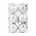 thumbnail image 1 of LanSuare 6Pcs Christmas Ball Ornaments, 2.3 Inch Red/Gold/White Christmas Balls, Shatterproof Xmas Tree Hanging Ball Ornaments for Xmas Trees, Holiday Scene Decoration Supplies, 1 of 6