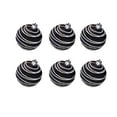thumbnail image 1 of LanSuare 6Pcs Christmas Balls Ornaments for Xmas Tree, 2.36Inch Shatterproof Stripe Pattern Black-White Hanging Balls, Xmas Ball Ornaments for Holiday Party Decor, 1 of 6