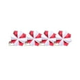 thumbnail image 1 of LanSuare 6Pcs Christmas Irregular-Shaped Ornaments, Red and White Stripe Hanging Christmas Ornaments, for Xmas Tree Decor, Party Xmas Trees Accessories, 1 of 7