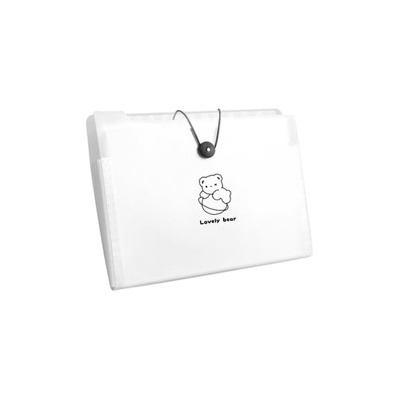 LanSuare A4 File Pouch, 12-Layer Accordion Bag, Transparent Test Paper Sorter, Classified Storage Device, for Teenager Exams, Teacher Organization, Document Filing