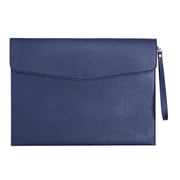 LanSuare A4 Waterproof File Folder, Leather Envelope Document Folder, Bag Pouch Holder, Ideal for Office, Business, Important Papers Protection