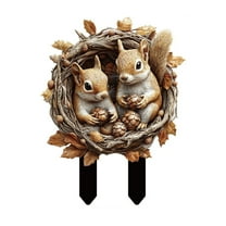 LanSuare Acrylic Animal Garden Stake, Ground Insert Potted Decor, Suitable for Outdoor Plant Identification, Personalized Garden Signs