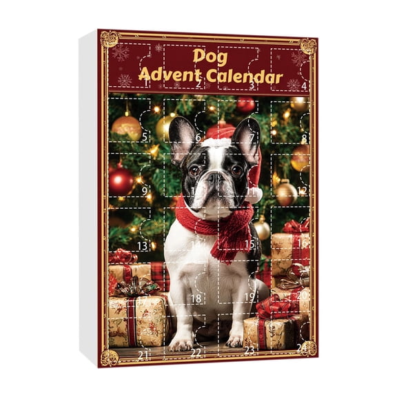 LanSuare Advent Calendar 2025 with 24 Dog Hanging Ornaments, Christmas 24 Days Countdown Calendar, Christmas Tree Decorations, Party Favor Gifts for Grandkids Teen