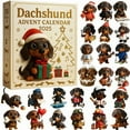 thumbnail image 1 of LanSuare Advent Calendar 2025 with 24 Pcs Dachshund Dog Hanging Ornaments, Christmas 24 Days Countdown Calendar, Christmas Tree Decorations, Party Favor Gifts for Grandkids Teen, 1 of 6